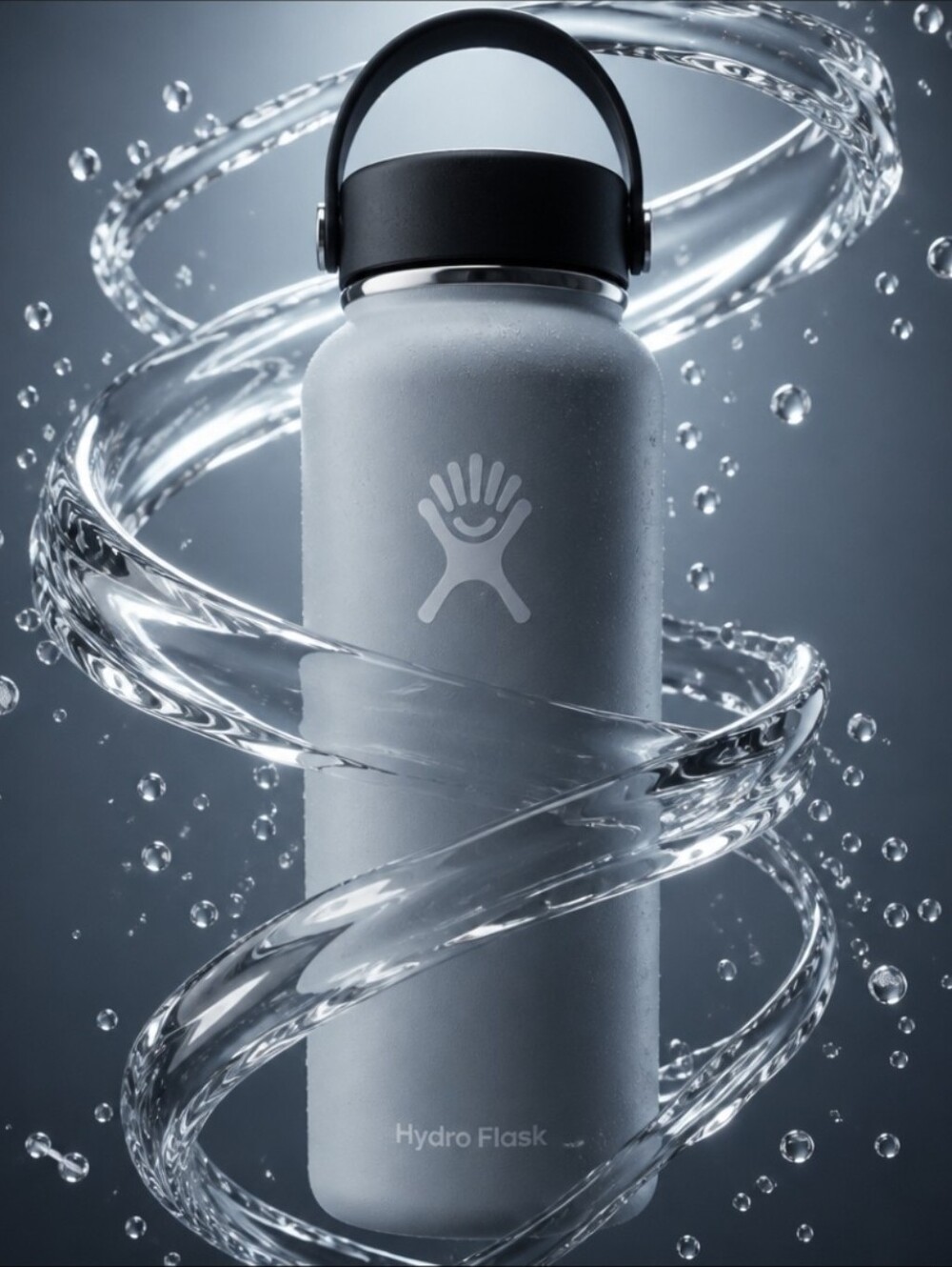 Hydro Flask Light Blue 40oz Insulated Stainless Steel Water Bottle